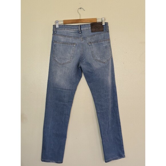 Amongst Others Mens Jeans 28x30 Slim Stretch Denim Zip Fly Pants Blue - Picture 5 of 11
